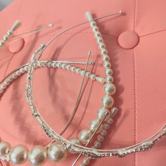 Pearl & Rhinestone Headbands - Picture 3 of 3